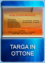 Targa ottone16