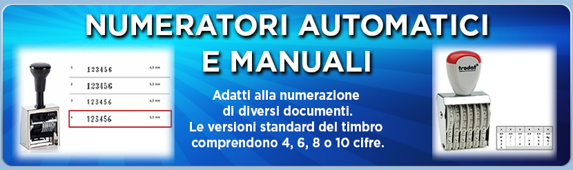 Numeratori automatici/manuali