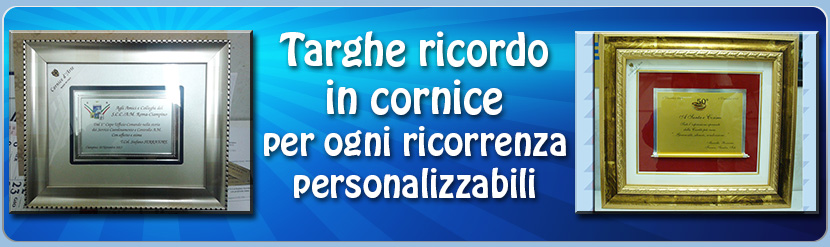 Targhe in cornice